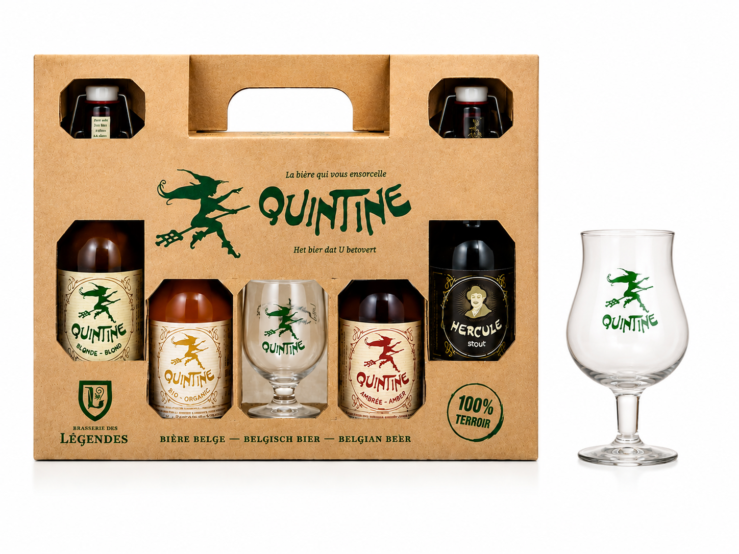VALISETTE QUINTINE 4x33CL + 1VERRE